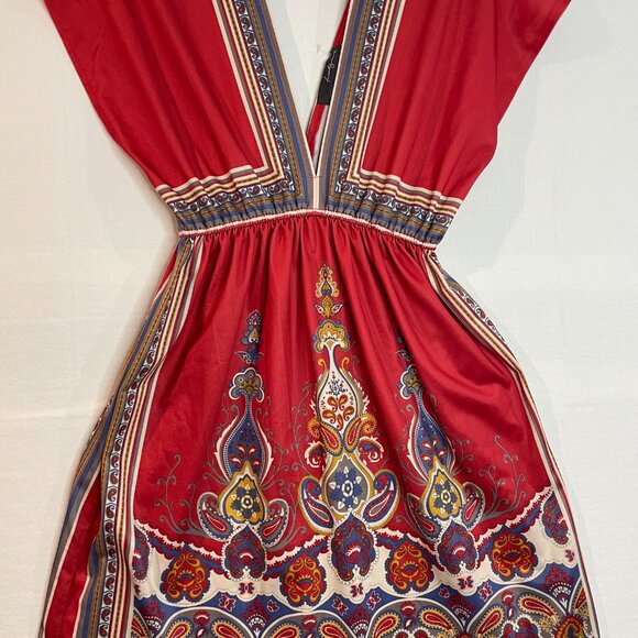 Twenty One V Neck Sundress Pretty Paisley Print Size Medium - Picture 9 of 13